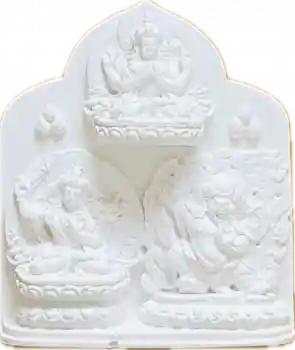 3 Gottheiten (Chenrezig, Manjushri, Vajrapani)