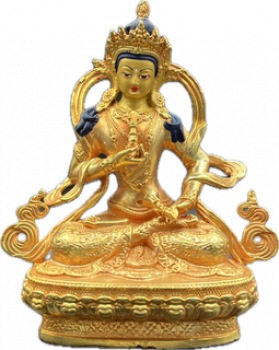 Vajrasattva Statue 4 Inch gold plated with Facepainting