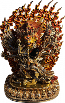 Vajrakilaya 34 cm vollvergoldet