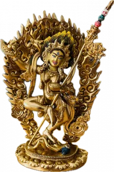 Vajravarahi Statue 8 Inch fullgold
