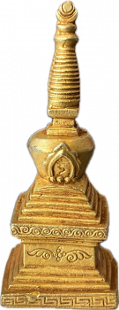 Stupa der Erleuchtung vergoldet