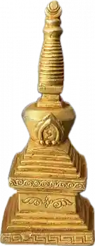 Stupa der Erleuchtung vergoldet
