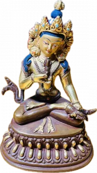 Vajrasattva Statue 4 Inch half-gold