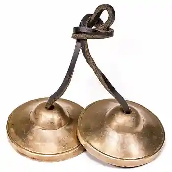 Tingsha meditation cymbals plain 7cm