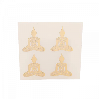 Metal sticker Buddha gold