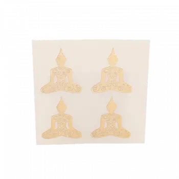 Metallaufkleber Buddha gold