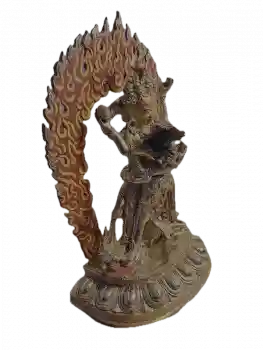 Cakrasamvara 2 arm Statue 13 Inch fullgold