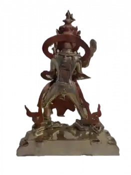 Cakrasamvara 2 arm Statue 13 Inch fullgold