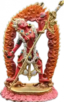 Vajrayogini Statue copper coloured 4 inch