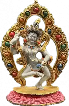 machig labdrön statue copper coloured 4 inch
