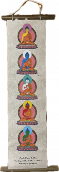 5 Dhyani Buddha Nepal Paper