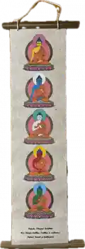 5 Dhyani Buddha Nepal Paper