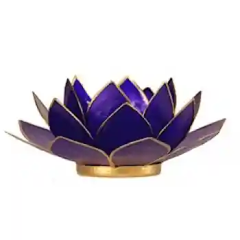 Lotus candlelightholder chakra goldlining