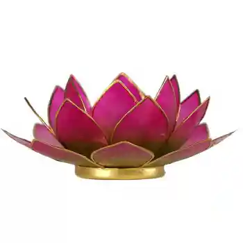 Lotus candlelightholder chakra goldlining