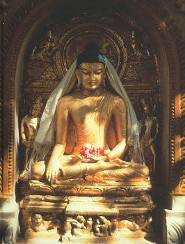 Buddha in Bodhgaya unter dem Bodhibaum Schreibbuch