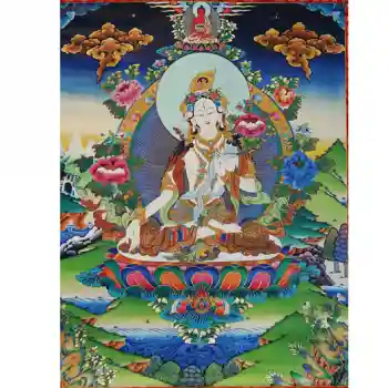 Weisse Tara Thangka Reproduktion