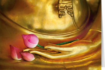 Buddha mit Blume (IQN400)