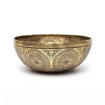 Singing bowl White Tara hand-painted