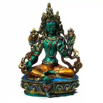 Green Tara coloured
