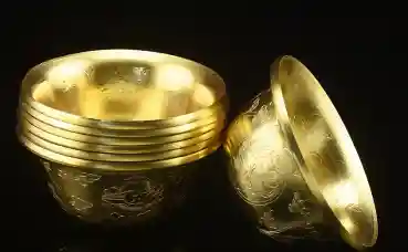 Opferschalen Set vergoldet