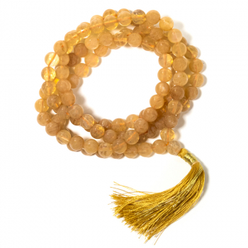 Goldquarz Mala AA-Qualität 108 Perlen