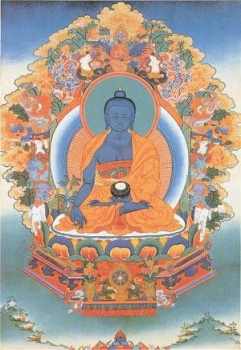 Medizinbuddha Altarkarte (groß)