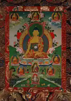 Buddha als Heiler mit den 8 Medizinbuddha (102-009)