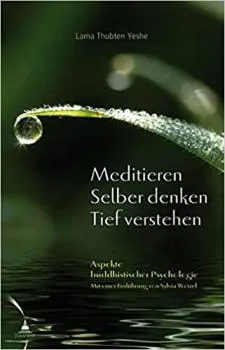 Lama Yeshe : Meditieren. Selber denken. Tief verstehen: Aspekte buddhistischer Psychologie