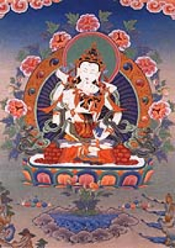 Vajrasattva mit Gefährtin (Postkarte)