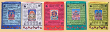 5 deity prayer flag medium