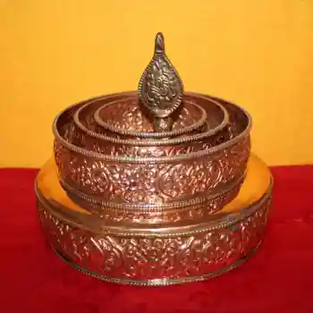 Mandala Set Kupfer mittel 5