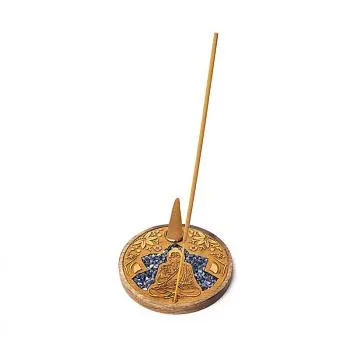 Räucherstäbchen & Kegel Halter Buddha Sodalit