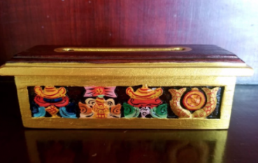 Räuchergefäß Holz Tibetisch klein