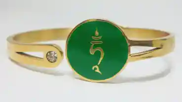 Green Tara Syllable & mantra Bracelet