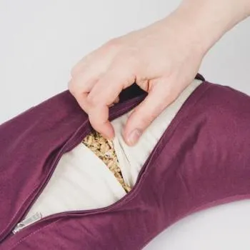 Organic yoga pillow half moon