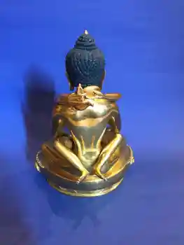 Samantabhadra Statue 22 cm vollvergoldet