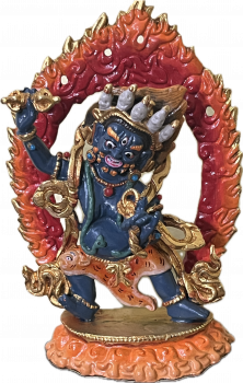 Vajrapani Statue copper coloured 4 inch