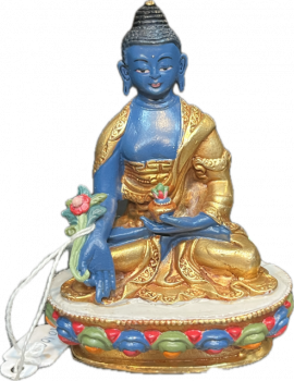 Medicine buddha copper coloured 10 cm