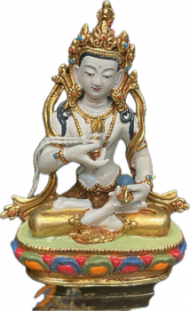 Vajrasattva Statue Copper coloured 4 Inch