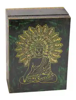 Wooden Box 'Buddha' large
