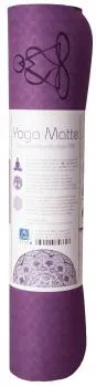 Yoga mat TPE ecofriendly 6mm two-layer with flower of life