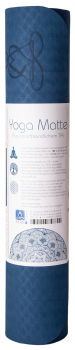 Yoga mat TPE ecofriendly 6mm two-layer with flower of life