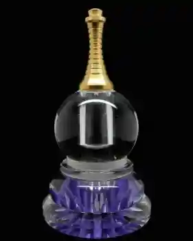 Acryl Stupa mit farbigen Lotus