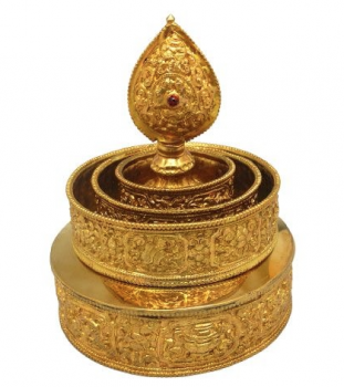 Mandala brass GP 10cm