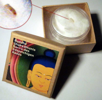 Buddha Shakayamuni-Sarira des 64-speichigen Rads