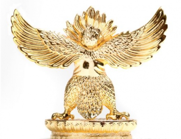 Garuda Statue vergoldet