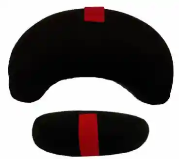 Meditation cushion half moon black
