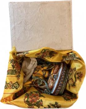 Handbemalte Manjusri Statue