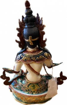 Hand Painted Vajrasattva Copper Statue