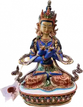 Hand Painted Vajradhara Copper Statue